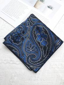 1pc Paisley Pattern Casual Polyester Handkerchief/Pocket Square For Men