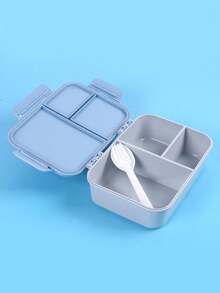 1 件装微波炉适用翻盖分隔便当盒，学校用品