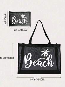 Strandtasche für Frauen, Tasche für Strandaccessoires, geeignet für Hochzeit, Geburtstag, Urlaub, ein tolles Geschenk für Frauen, Mütter, Lehrer, Freunde, Brautjungfern, Studenten, Schulanfang, große Tasche, Reisetasche für Urlaub, bestes Geschenkset für Lehrergeschenke