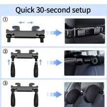 YITUMU Memory Foam Car Neck Pillow For Drivers - Adjustable U-Shaped Headrest With Cervical Support, Comfortable Side Sleeping Pillow For Long Distance Driving, Car Seat Accessories