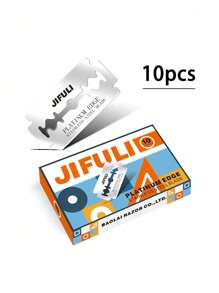 jifuli Lâmina de Barbear de Alta Qualidade de Dupla Ação, Aplicável para Homens, Barbeiros, Mulheres, Remoção de Cabelo, Aparador de Substituição, Lâmina de Aço Inoxidável