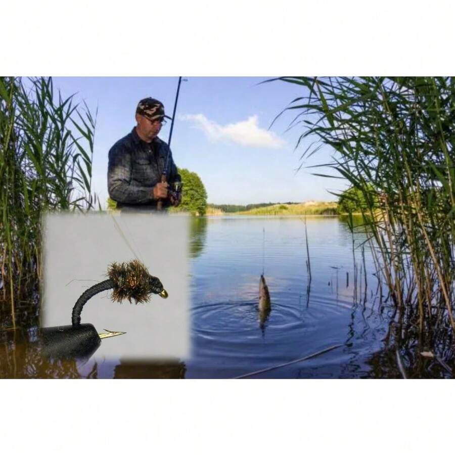 Black WD-40 Nymph Flies - Classic Design For Trout & Freshwater Fishing - 18 - View 1