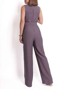 LARISSA TAILORED OVERALLS - 深灰色 - 查看 4