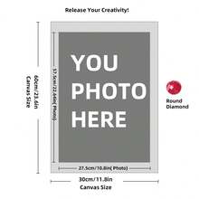 Personalized Customed Diamond Painting Kits For Adults DIY 5D Art Round/Square Full Drill Dots By Design Your Own With Photo Picture Text Multiple Sizes (8x10 Inch) Custom Painting, Adults, From Create Pictures, Customized Home Decor