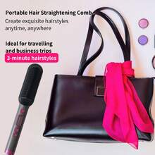 Hair Straightener Brush,Hot Comb,Hair Straighteners , Anti-Scald Comb Design, LCD Screen, Hot Hair Brush For Smooth Frizz Free Hair - Ceramic Flat Iron Brush,Fast Heating, Adjustable Temperature, Wet And Dry Use, Perfect Gifts For Women - View 12