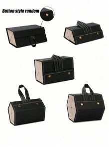 Travel Glasses Case, Foldable Hanging Glasses Storage Box Rack(Two Types Of Wiring, Shipped Randomly), Portable Sunglasses Organizer Eyewear Holder Case Sunglasses Storage Organizer Eyeglasses Holder Foldable Travel Case With For Multiple Glasses Hanging Eyewear Display