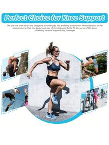 5 pezzi Nastro kinesiology per ginocchia, ginocchiere, nastro antiabrasione per i muscoli, nastro di supporto articolare in spandex, impermeabile e traspirante, taglia universale, appositamente progettato per la protezione sportiva e gli accessori, allevia il disagio, con funzione di compressione fissa, adatto per ciclismo estivo, trekking, arrampicata, corsa, palestra e allenamento all'aperto