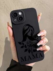 Funda para teléfono Jesús 1 pieza Minimalista Rosa Virgen María Patrón Ojo de gato negro Cobertura completa Funda para teléfono móvil Funda blanda Compatible con phone Funda 1/12/13/14/15/16 Pro Max 1 pieza - Multicolor 3 - Ver 2