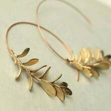 Vintage Bohemian 2PCs Plant Leaf Earrings - Ladies Birthday Party Anniversary Jewelry Gifts