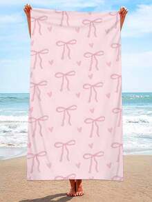 1 件超柔软超细纤维印花蝴蝶图案沙滩巾，家居装饰，适合海滩、泳池、露营和旅行，极其舒适 - 彩色 - 查看 7