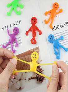 2/15pcs Set Fashion Squishy Toys, TPR Smiling Face Squeeze Stress Relief Relax Stretch Toys, Suitable For Party, Campus, Graduation Ceremony, Gift Reward