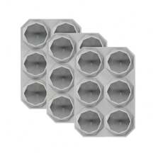 1/3 pezzi di stampo per cubetti di ghiaccio in silicone, stampo a forma di diamante con 6 cavità, adatto per la creazione di gelatine, ideale per bar, pub e per fare cubetti di ghiaccio per il vino