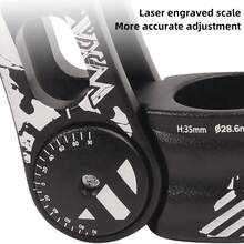 Adjustable Bicycle Front Fork, 90 Degree 90-145mm Mountain Bike Coil Suspension Fork, 31.8mm Handlebar Stem, BMX Road Bike Headset Adjustable Front Fork - Black - View 7