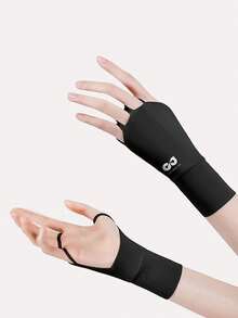 GOLOVEJOY 1 Pair Women Summer New Ice Silk UV Protection Gloves, Golf Outdoor Sports Half Finger Gloves, Fashion Solid Color Thin Breathable Gloves - Suitable For Golf, Fishing, Outdoor Sports - Multicolor - View 12