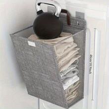1pc New Foldable Laundry Basket Multi-Functional HomeStorageWall Hanging Laundry Basket Sundries Basket Storage Basket - Multicolor - View 7
