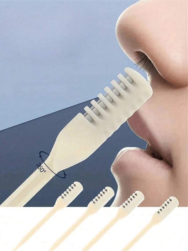 1/5 stuks neushaarverwijderaar, gemakkelijk schoon te maken, verwijdert oren vanaf de staart, 2-in-1 haarverwijderaar: 360 graden roterende neushaartrimmer voor mannen en vrouwen, essentieel voor persoonlijke verzorging