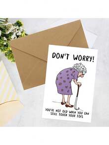 粗鲁的女性生日贺卡、友谊贺卡、给年长的朋友、姐妹、妻子、老年妇女的搞笑贺卡、给朋友和家人的幽默生日贺卡