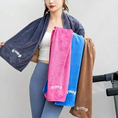 1 件装健身房运动毛巾、柔软健身吸汗毛巾、浴巾、跑步毛巾、瑜伽/普拉提毛巾、户外运动毛巾、四季适用
