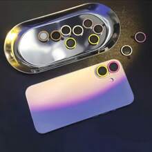 [Smart Photochromic]Compatible With IPhone Lens Cover For 16 Pro Max/15 Pro Max/14 Plus Glow Camera Lens Protector | 9H Military-Grade Anti-Explosion Tempered Glass | Night Shooting Internet Celebrity Magic Tool/Tik | Anti-Scratch Anti-Fingerprint Anti-Fall Three-In-One Gift For Birthday, Family, Friends Lens Protector, Phone Accessories