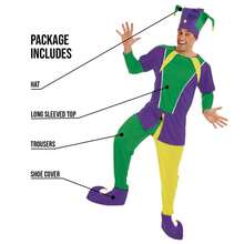 Morph Costumes Fun Shack Adult Clown Costume - Twisted Jester Fancy Dress For Parties, Events, Halloween, Carnival, Stag Do, And Fun Occasions - Green - View 4