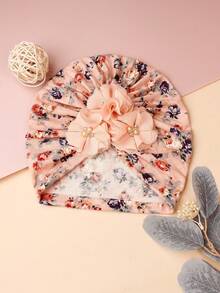 1pc Thin And Cute Baby Hat, Suitable For Daily Wear - Dusty Pink - View 7