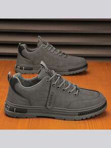 Men's All-Season Functional Shoes Work Safety Shoes - Non-Slip, Durable, Breathable Low-Top Lace-Up Sneakers, High-Quality Fabric Soft Upper PU Upper And PVC Rubber Sole, A Variety Of Multi-Color Khaki, Gray Are Very Suitable For Leisure And Outdoor Activities Travel Mountaineering Construction Site Work Safety, Walking Multi-Functional Shoes