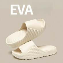 Sandalias de colchón de aire, zapatillas de verano para mujer para uso en exteriores/interiores, hogar y baño, con plataforma antideslizante para pareja