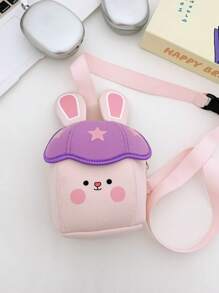 1 pieza Bolso de hombro ligero para niños, Bolsa impermeable pequeña, Bolso cruzado lindo, Bolsa de almacenamiento mini de dibujos animados, Regalo ideal de cumpleaños/vacaciones