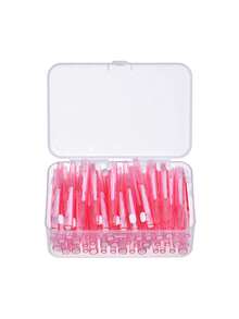 10/30/60 Pieces Interdental Brushes With Box, 0.6mm, 0.7mm, 0.8mm, Teeth Cleaning Tools, Oral Hygiene Interdental Brushes, Toothpick Cleaner For Detail Cleaning - Multicolor - View 11