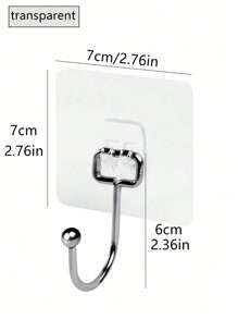 10 piezas Ganchos adhesivos multiusos de gran tamaño, resistencia máxima de 37 lbs (16.8kg) Ganchos colgantes impermeables de gran tamaño para colgar en paredes de hotel o baño