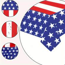 1pc Stars & Stripes Disposable Plastic Tablecloth, Rectangular 54*108inch Table Decor