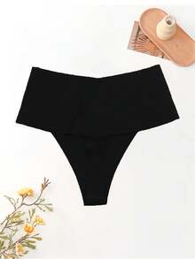 11pcs Mature Charm - Elegant Casual - Sporty Casual - Comfort Minimalist Casual - Regular Casual Seamless Knit Fabric Comfortable Zebra Pattern & Solid Color Women's Hipster Panty Set