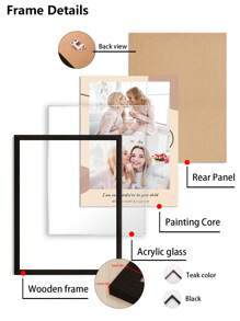 1 Pc, Optional Frame, Customizable High-Quality Printing And Painting, Customizable Photos, Wall Art Posters, Home Decoration, Mother's Day Gift, A Unique Gift For/Family/Boyfriend/Girlfriend/Husband/Wife, Very Suitable For Birthdays, Anniversaries, Weddings