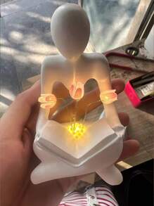 1 Stück Harzstatue Tulpe Nachtlicht Dekoration, moderne minimalistische Wohnzimmer Heim Dekoration abstrakte kreative personalisierte Ornament Geschenk zum Geburtstag