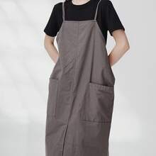 Customizable Apron With Dual Pockets, Large Capacity, Convenient Movement, Flexible Strings - Multicolor - View 7