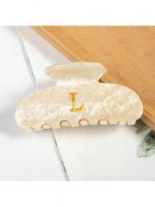 1 chiếc kẹp tóc chữ cái tiếng Anh màu vàng ánh kim lấp lánh bằng acrylic, kẹp tóc chữ cái, phụ kiện tóc, quà tặng kẹp tóc, kẹp hàm, kẹp tóc, kẹp càng cua, phụ kiện tóc mùa thu đông cho nữ, thích hợp cho trang phục đi nghỉ mát, mùa hè, đi biển. - Nhiều màu - Xem 14