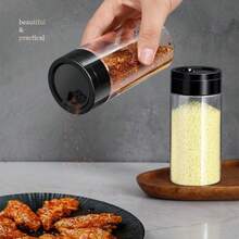 1 件家用调味瓶、户外烧烤盐胡椒瓶、辣椒孜然香料储存容器、厨房调味盒、学校用品