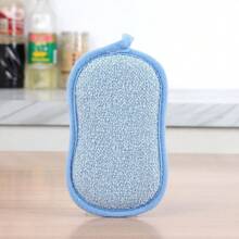 5pcs Multicolor Super Soft Microfiber Kitchen Scrub Sponges, Double-Sided Fingerprint-Free Reusable Cleaning Pads, Gentle Cleaning Brushes, Ideal For Pots And Pans Cleaning, Random Styles & Colors