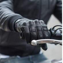 REVIT MOTO Autumn And Winter,All-Season Windproof And Warm Leather Cycling Anti-Fall Off-Road Riding Gloves With Touchscreen . - Black - View 10
