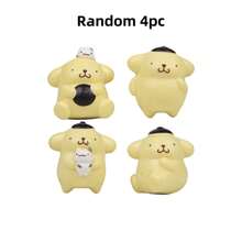 Sanrio A Set Of 4pcs/5pcs Sanrio Series Ornaments PVC Material Pudding Dog Series Unique Appearance Gift First Choice High Playability Suitable For Halloween Christmas Gift Collection Decoration, Etc. (The Product Has Slight Defects, Which Is Normal, Please Be Careful If You Mind,) (Some Parts Are Random, Packaging Is Random)