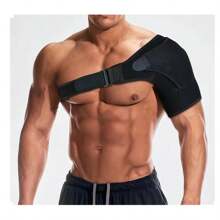 Sangle de fixation d'épaule portable, anti-tension, ajustable, pour la pression gauche et droite, convient à l'exercice et à l'utilisation quotidienne, protection des épaules