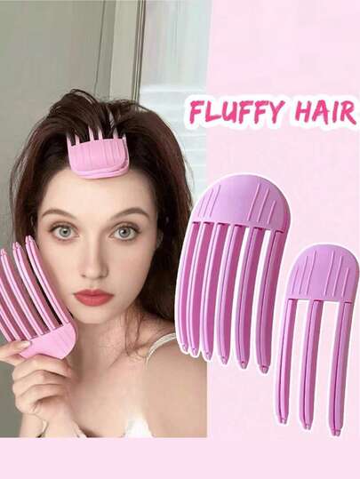 2个/1个新款免加热发根蓬松器，自然丰盈发夹，免加热卷发造型DIY工具，丰盈发夹，刘海卷发夹，女士丰盈发夹，美发工具，美发产品及配件，理发店美容旅行必备，返校季，旅行度假必备，女士发饰，背梳，理发师配件，吹风机，美发工具，美发用品，护发，卷发梳，理发师，理发师配件，美发设备，旅行必备，旅行必备，发型，美发，头发，旅行，美发产品，美发工具，美发用品，理发师，理发师配件，理发店，美发设备