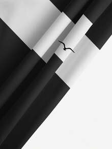 Men's Summer Printed Pattern Drawstring Waist Slant Pockets Hawaii Quick-Drying Mesh Lining Shorts, Beach Style 3D Seagull Color Blocking Print Casual Beach Holiday Swim Trunks, Hawaiian - Yellow - View 7