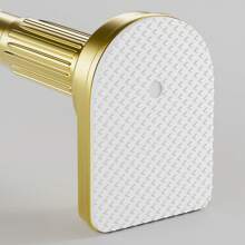 Barra de tensión ajustable de oro - Material de acero inoxidable, tapas de plástico en los extremos, instalación sin taladrar, adecuada para cortinas de ducha, cortinas, almacenamiento de ropa y tendedero de balcón, disponible en múltiples tamaños