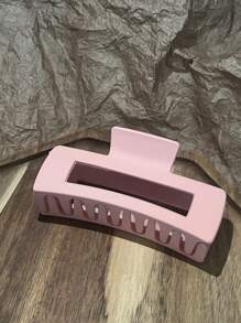 1/4/8/10 Stücke zufällige Farbe 10,5 cm große quadratische leichte Kunststoff Haarspangen, modisches vielseitiges Design, eleganter minimalistischer Stil, einfarbige Haaraccessoires geeignet für den täglichen Gebrauch, Outdoor Strand Reisen, Lässig, Partys, Pendeln, Urlaub, Frisuren, Gesichtswäsche, Baden, Make-up, Kleidung & Accessoires Kombination, Kopfbedeckungen, Accessoires, Haarspangen Haarklammern Klemmclips Haarklammern Haargreifer Haarclips