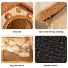 Thickened Pet Warm House Cat And Dog House Winter Warm Universal For All Seasons Detachable And Washable Cute New Comfortable