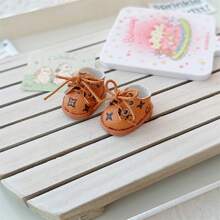 3.8cm Doll Miniature PU Leather Fabric Shoes, 22cm Jointed Doll Parts And Accessories Shoes (Shoes Only)