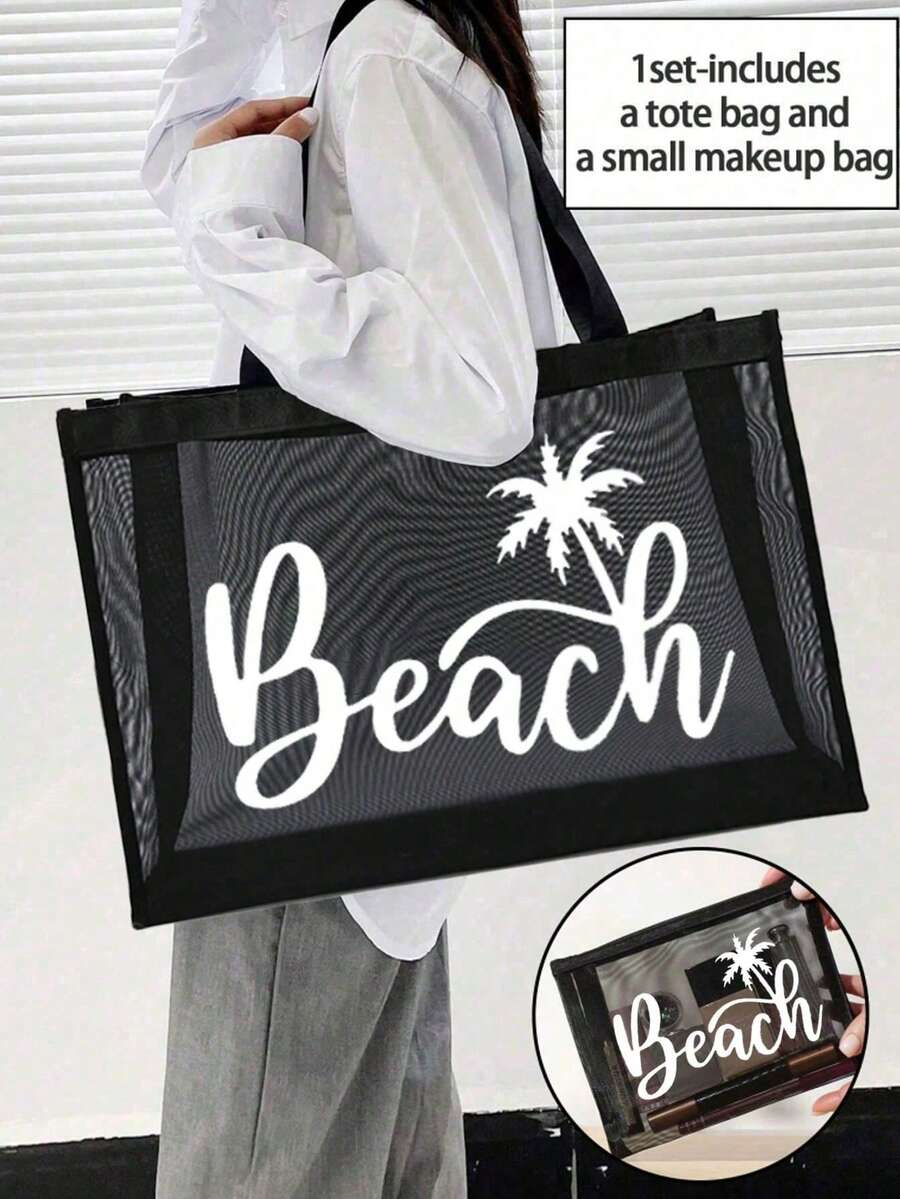 Strandtasche für Frauen, Tasche für Strandaccessoires, geeignet für Hochzeit, Geburtstag, Urlaub, ein tolles Geschenk für Frauen, Mütter, Lehrer, Freunde, Brautjungfern, Studenten, Schulanfang, große Tasche, Reisetasche für Urlaub, bestes Geschenkset für Lehrergeschenke