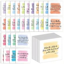 60 piezas Tarjetas con Versículos Bíblicos Inspiradores - Tarjetas de Oración y Aliento Coloridas con Citas de las Escrituras, Regalo Perfecto para Amigos y Familia - Tarjetas Diarias de Afirmación y Motivación - Multicolor - Ver 1