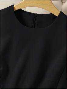 Marrente Women's Long Dress Spring/Summer 2025, Minimalist Fashion Daily Casual Dress, Easter Dress, Summer Dress, Elegant Dress, Casual Dress, Dress, Holiday/Wedding Dress No Ironing S M L - 黑色 - 查看 4